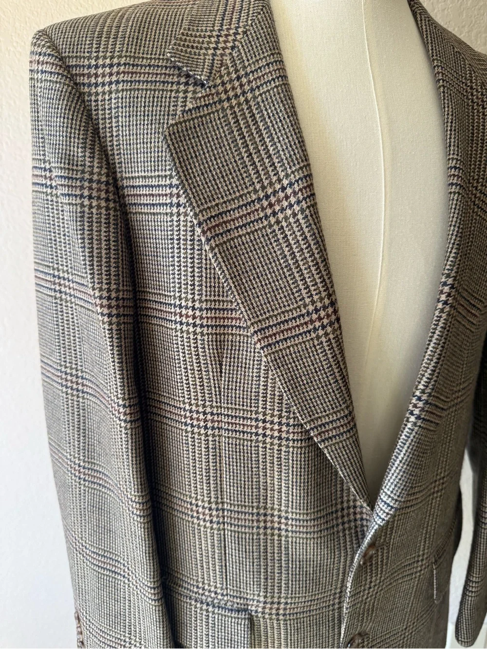 Oscar de la Renta Houndstooth Sport Coat Vintage